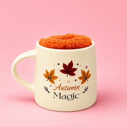 🍂 Autumn Magic Cosy Mug & Socks Set ✨