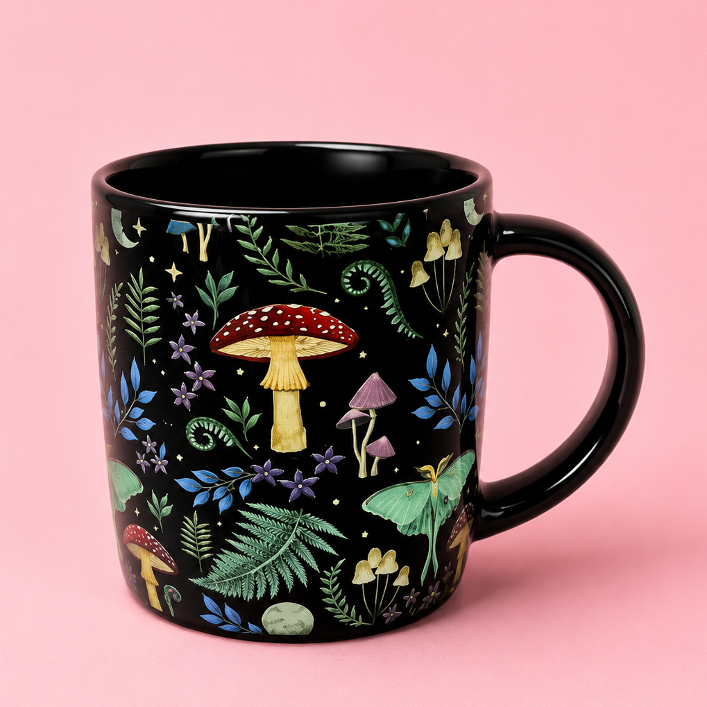 🍄 Enchanted Forest Ceramic Mug 12oz✨