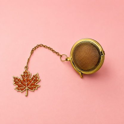 🍂 Cosy Woodland Mug & Maple Leaf Tea Infuser Set | 13oz