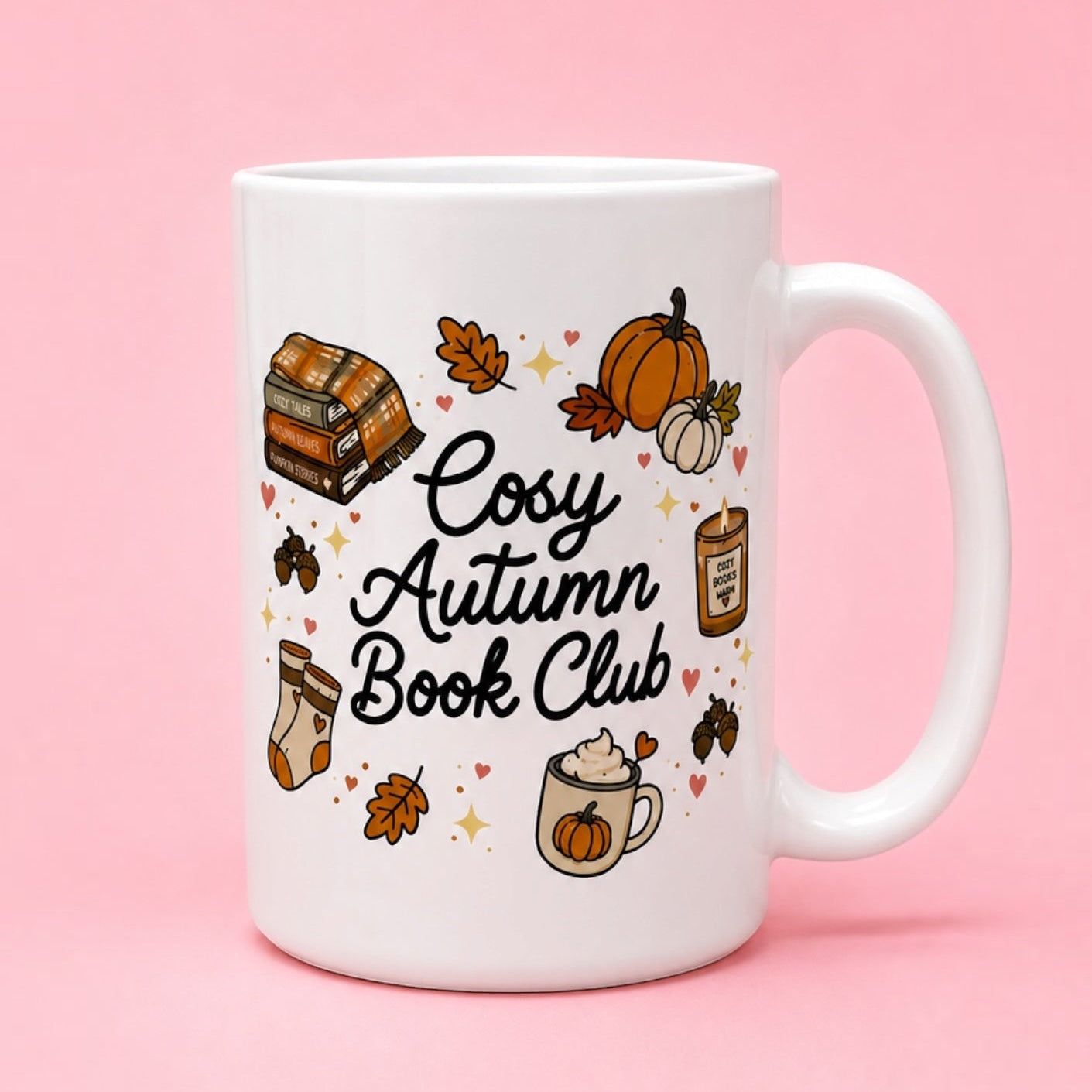 🍂📚 Cosy Autumn Book Club Mug 15oz