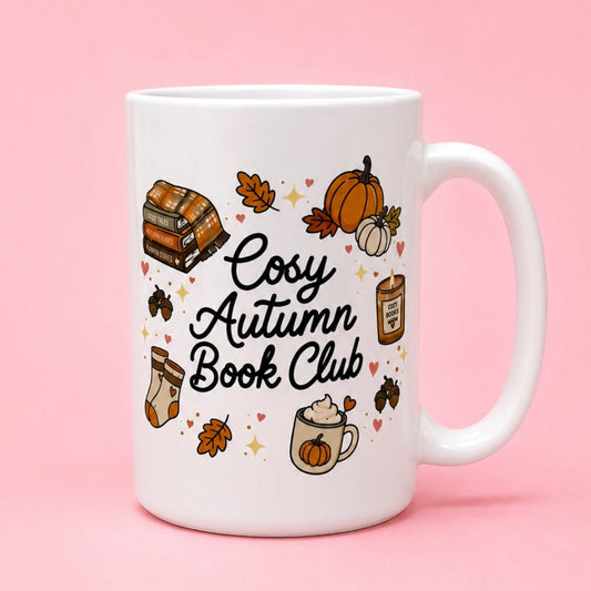 🍂📚 Cosy Autumn Book Club Mug 15oz