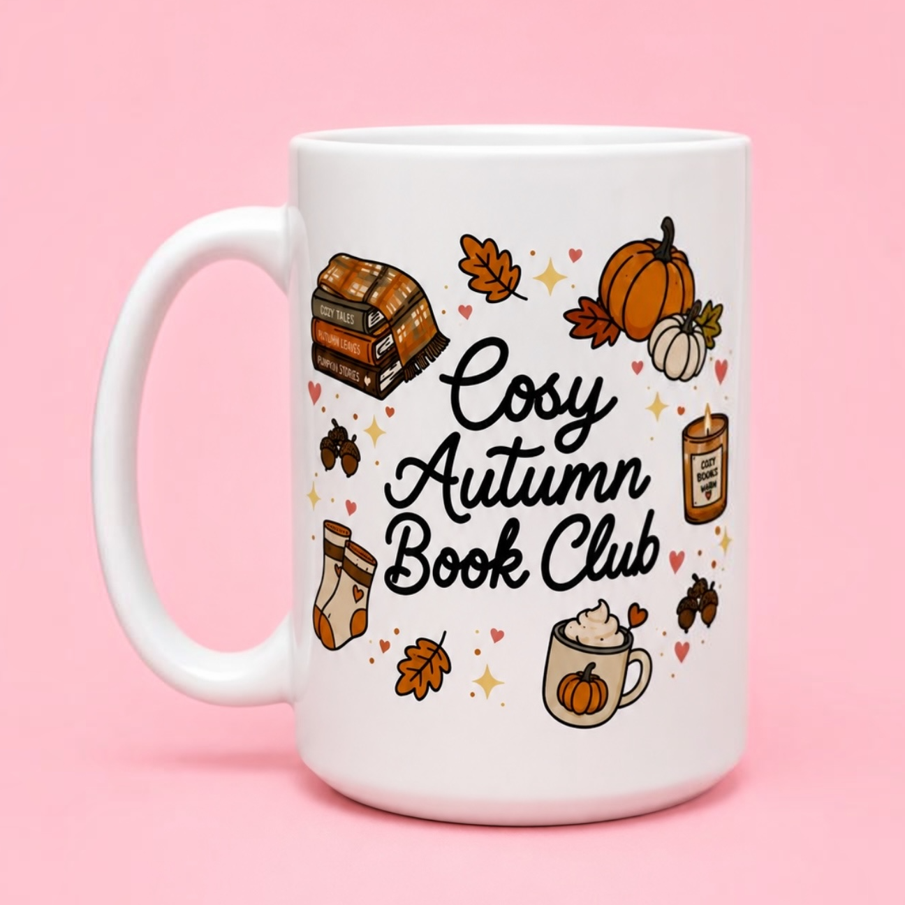 🍂📚 Cosy Autumn Book Club Mug 15oz