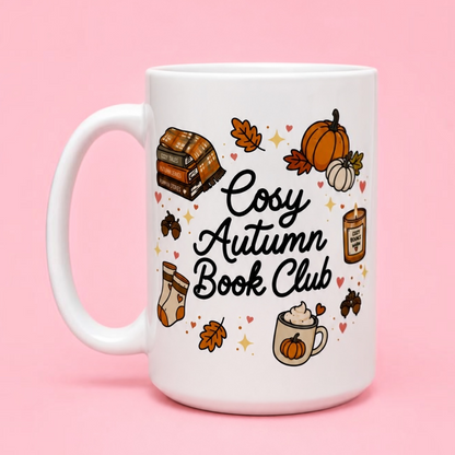 🍂📚 Cosy Autumn Book Club Mug 15oz