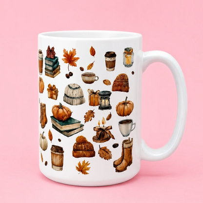 🍂☕ Cosy Autumn Essentials Mug 15oz✨