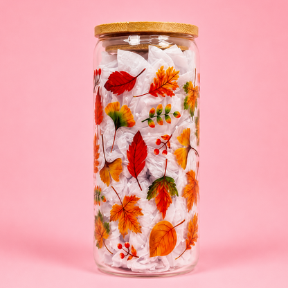 🧡Falling for Autumn 🍁 20oz Glass Cup✨