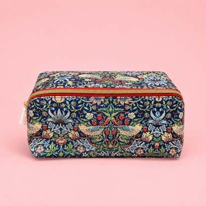🌿✨ Vintage Floral Luxury Double Zip Organiser Pouch 👝