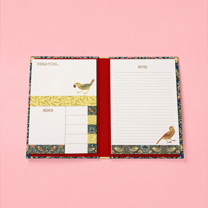 Vintage Botanical Sticky Notes Folder 🌿🐦✨