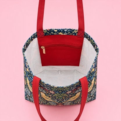 William Morris Strawberry Thief Tote Bag 🌿🐦