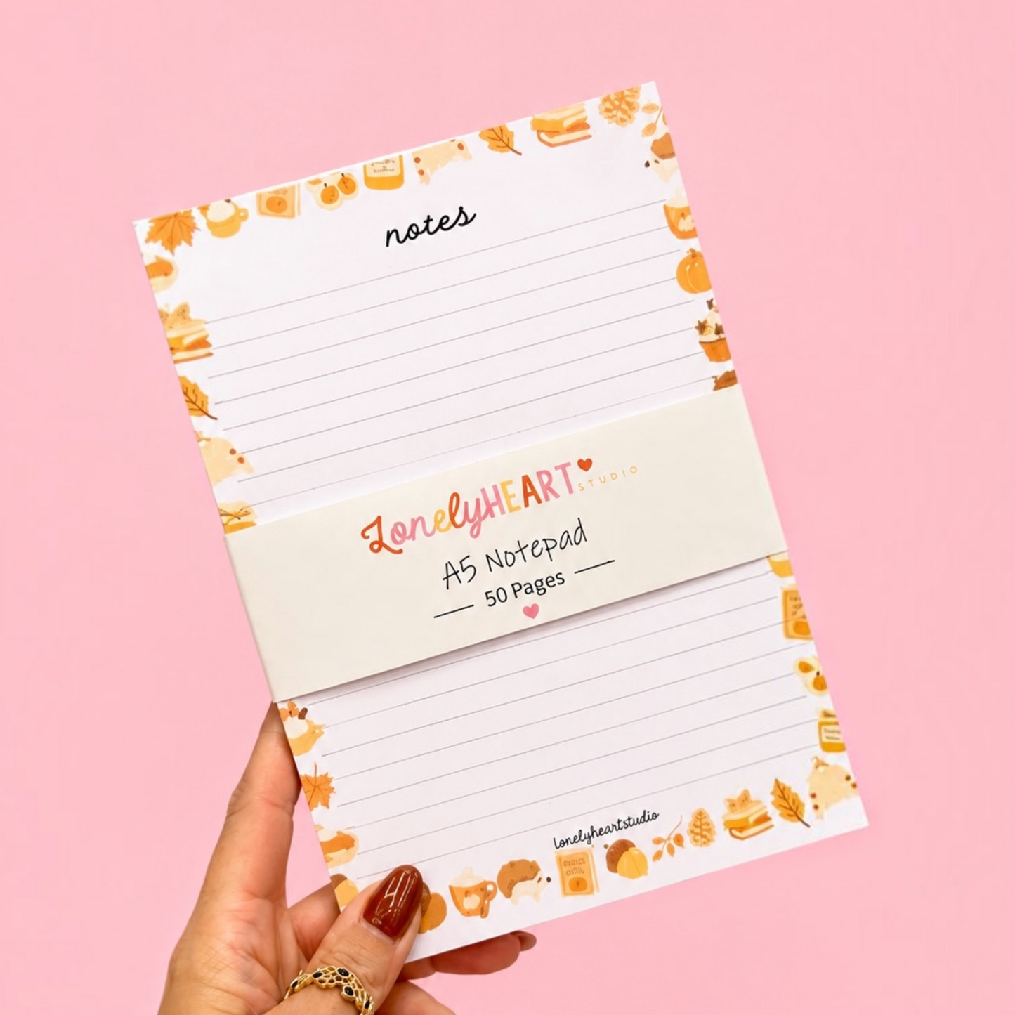 Cosy Autumn A5 Notepad 🍂🎃