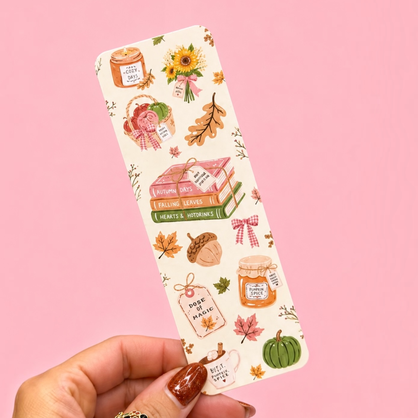 Autumn Days Bookmark 🍂📚