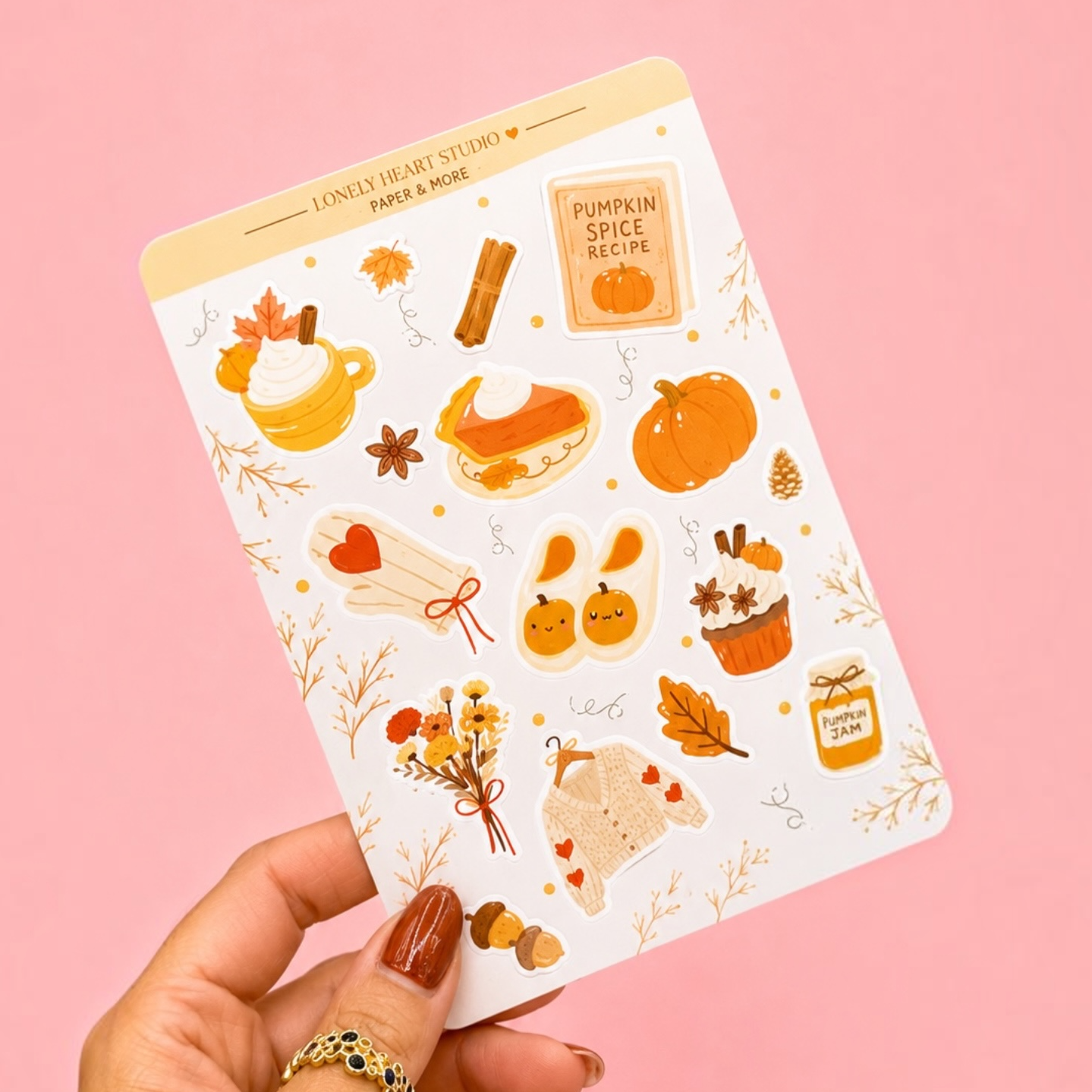 Pumpkin Spice Sticker Sheet 🎃🍂