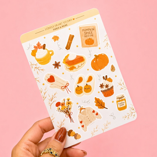 Pumpkin Spice Sticker Sheet 🎃🍂
