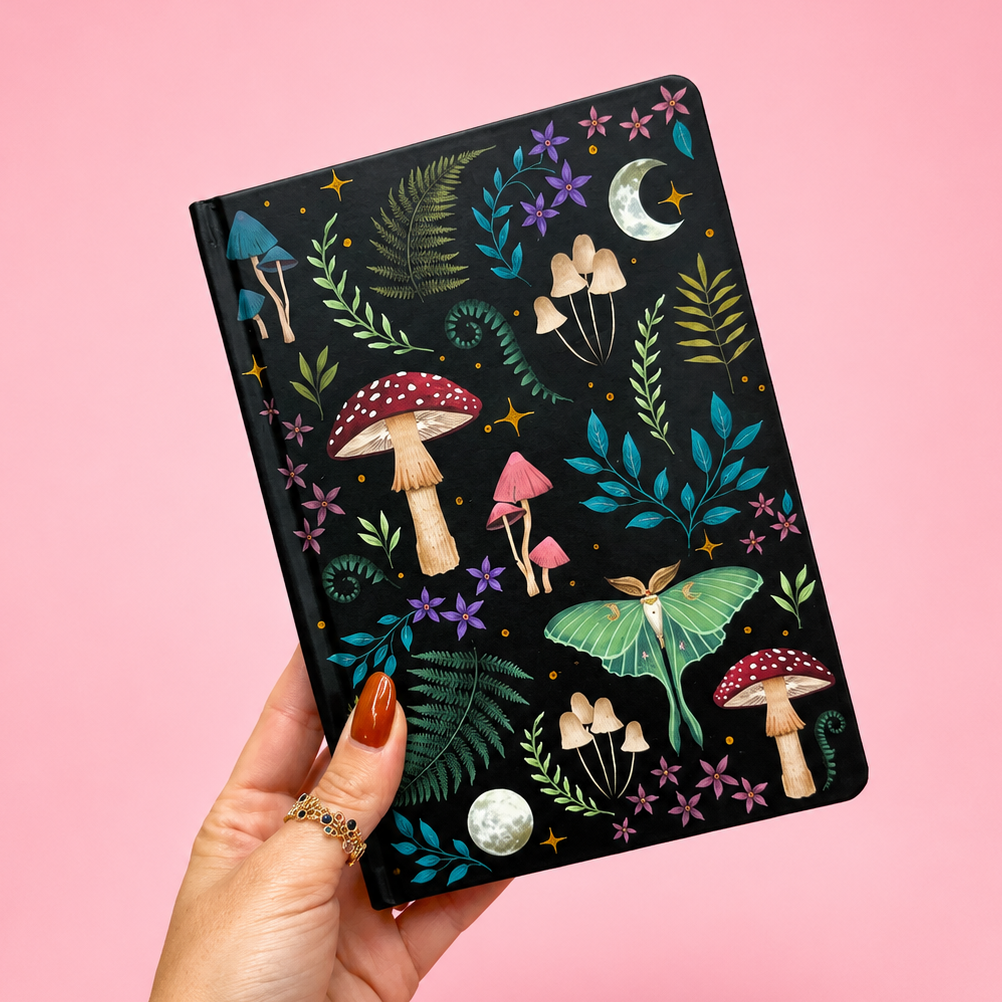 Midnight Woodland Journal 🌙🍄