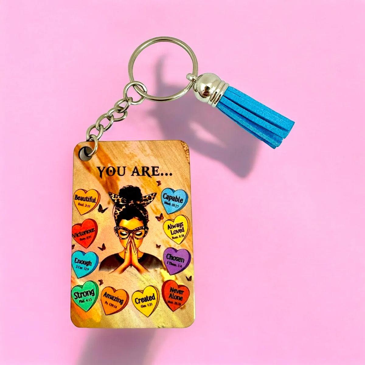 You are… Keyring  with Tassel Charm