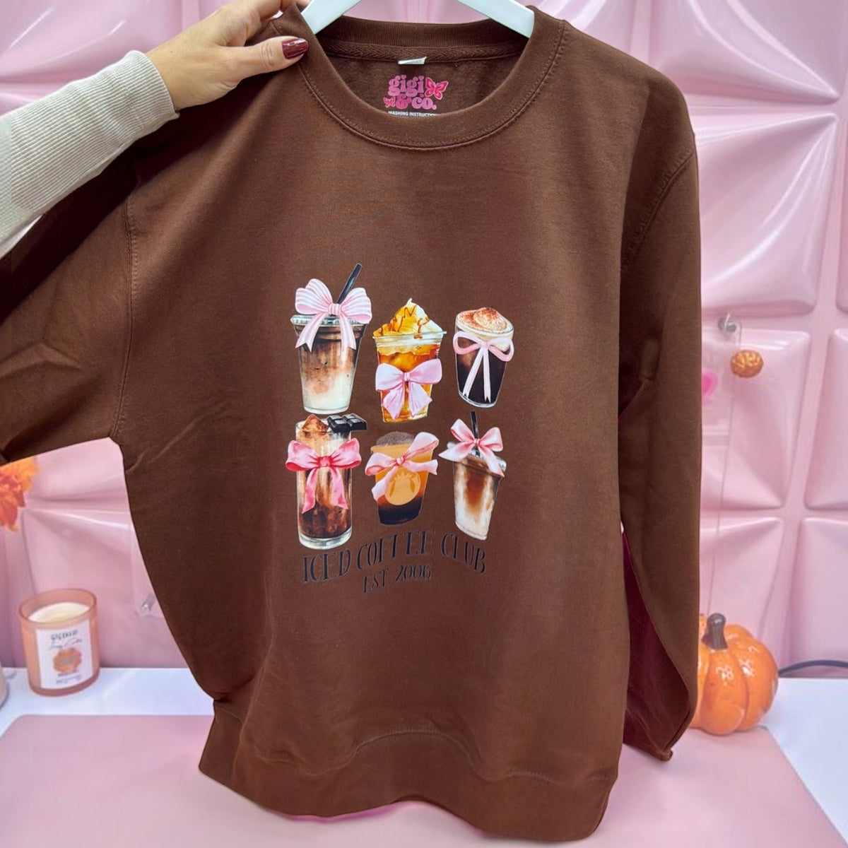 Iced Coffee Club Brown Sweatshirt ☕
