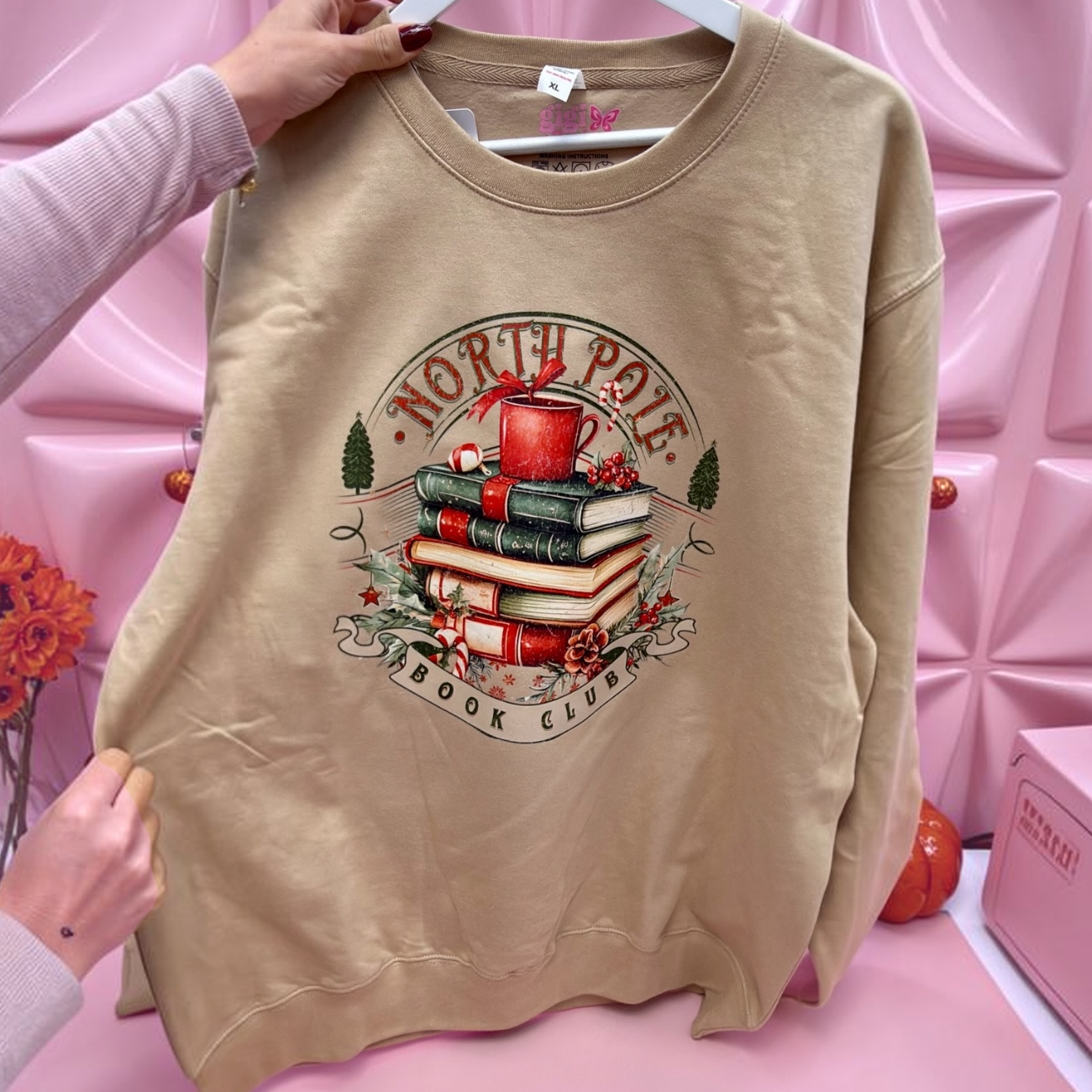 North Pole Book Club Christmas Sweatshirt 🎄📚