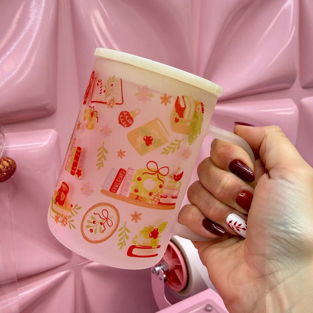 📚🎄 Cosy Christmas Reading 15oz Frosted Mug
