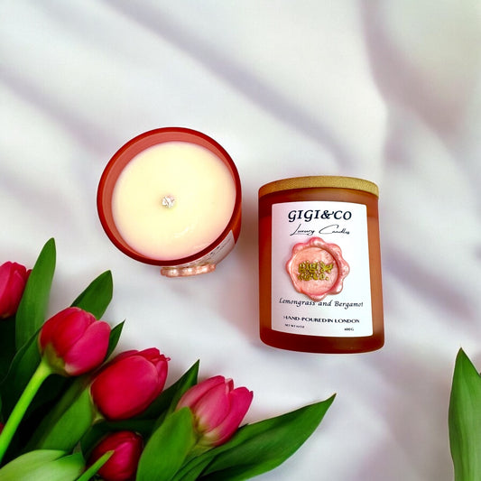 Lemongrass and Bergamot Scented Candle