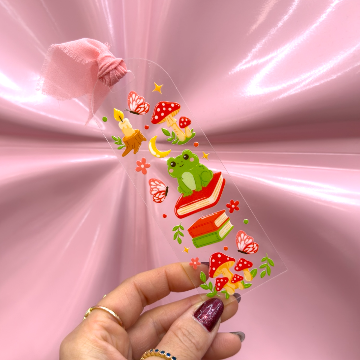 Frog Fairy Tale Acrylic Bookmark 🐸📚✨
