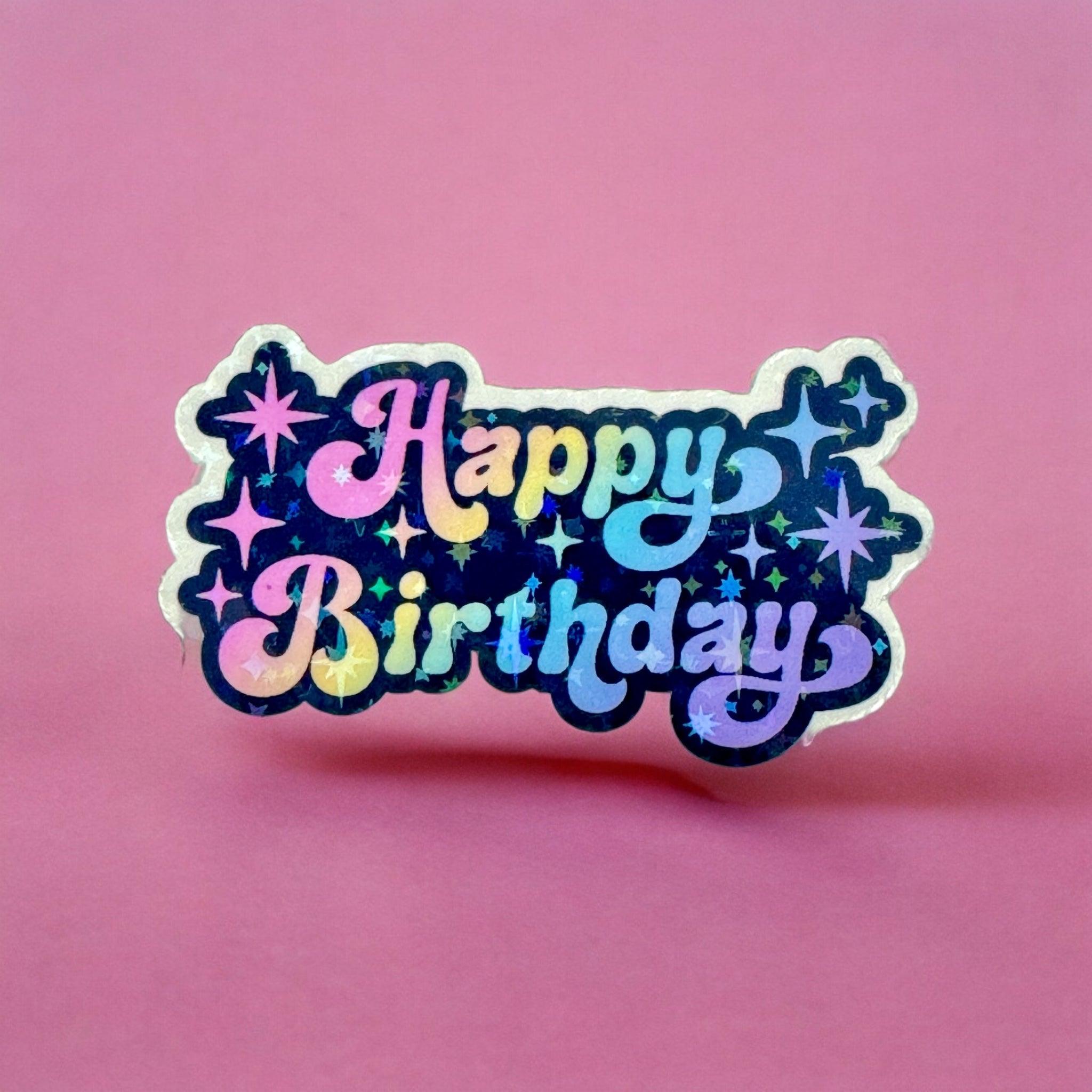 Vinyl Sticker Happy Birthday