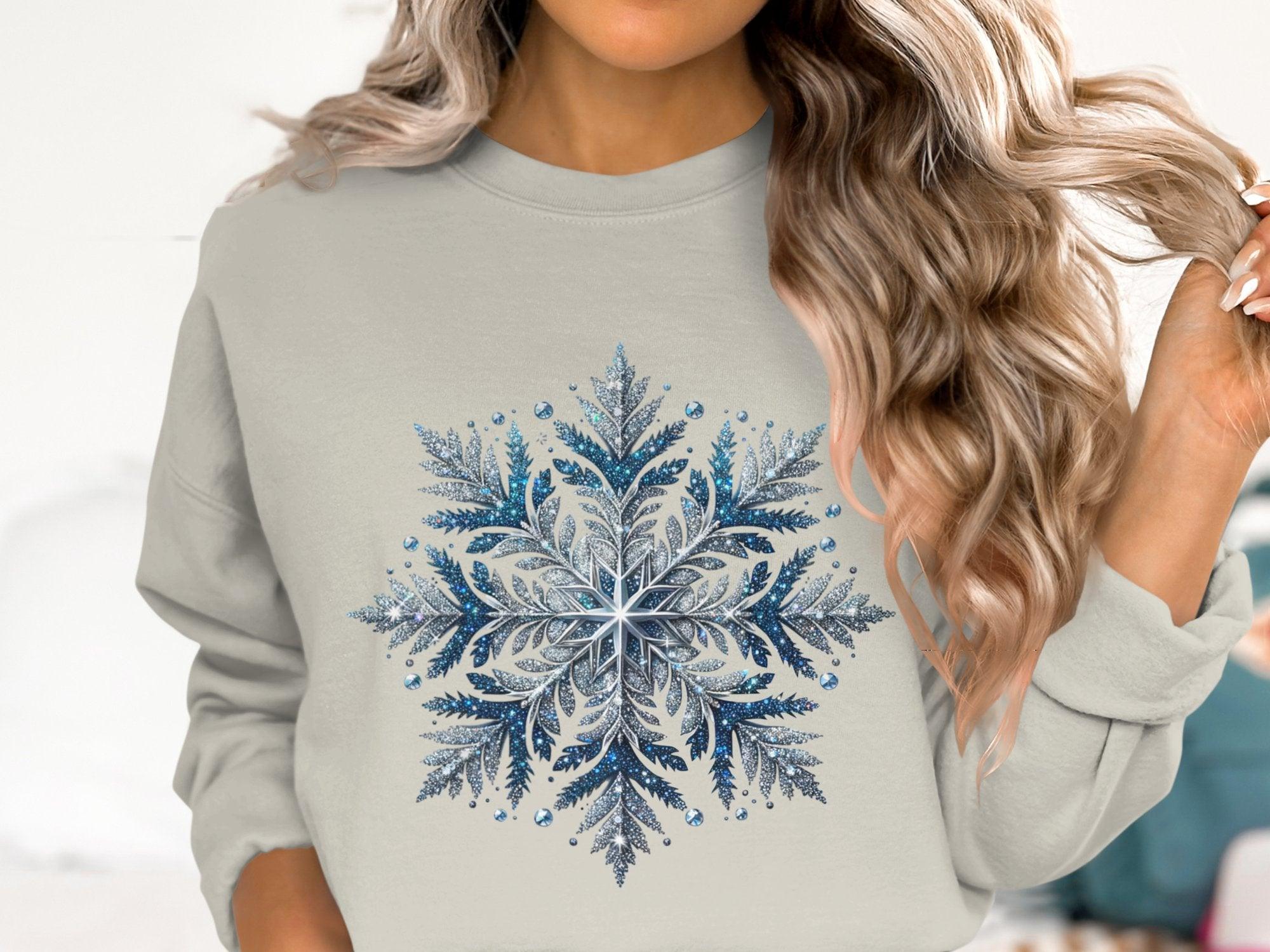 Snowflake Cotton Sweatshirt