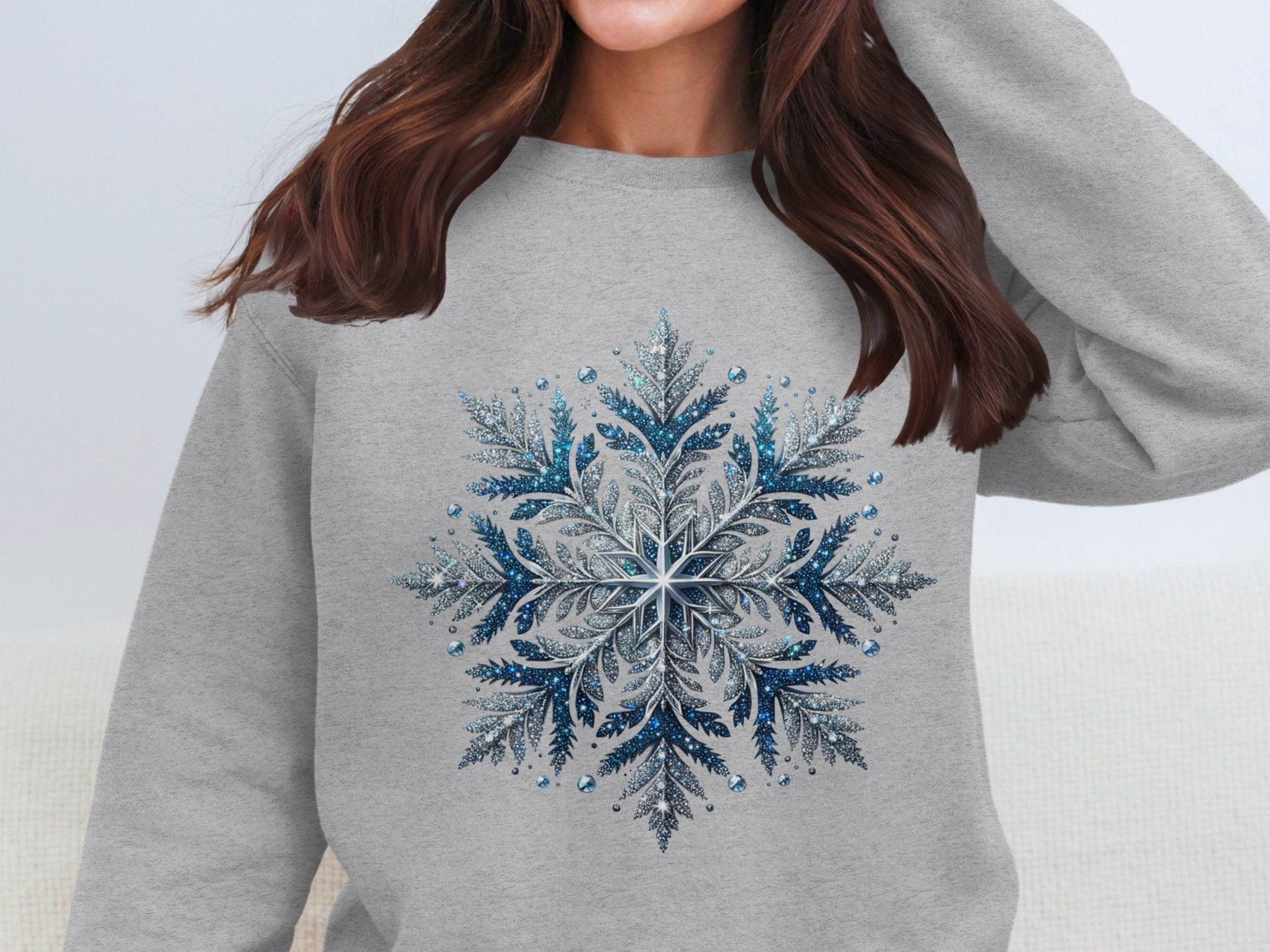 Snowflake Cotton Sweatshirt