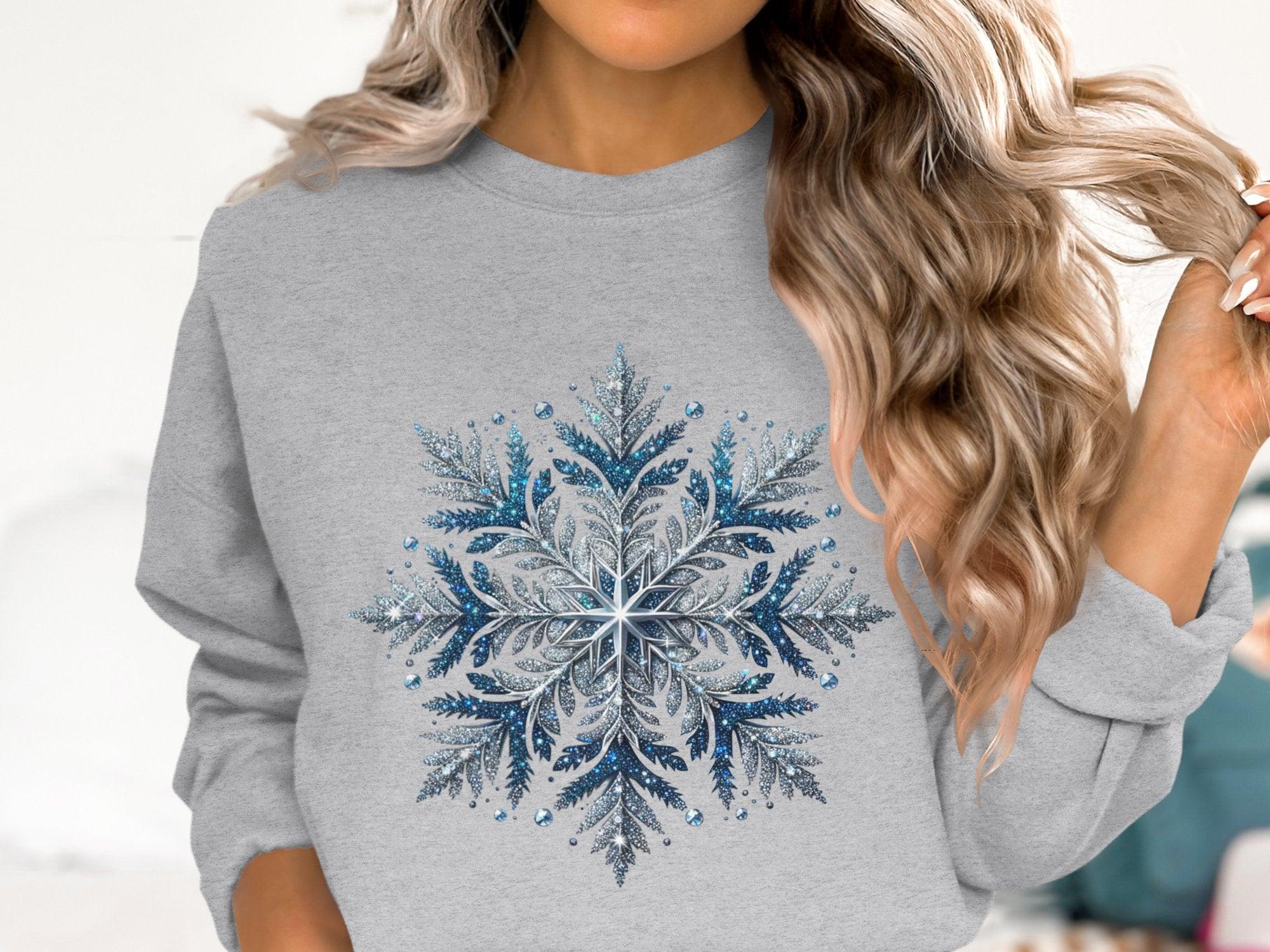 Snowflake Cotton Sweatshirt