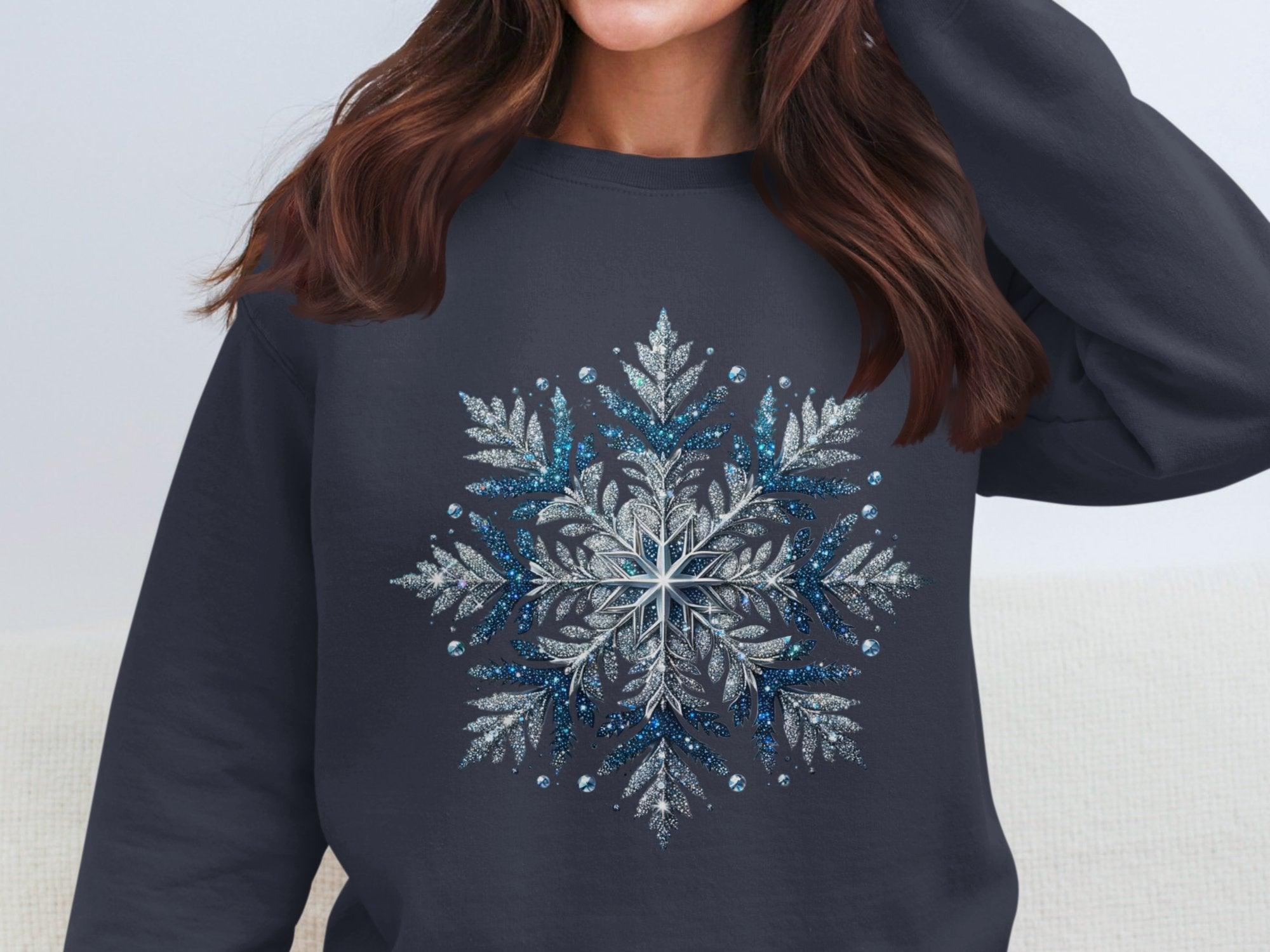 Snowflake Cotton Sweatshirt