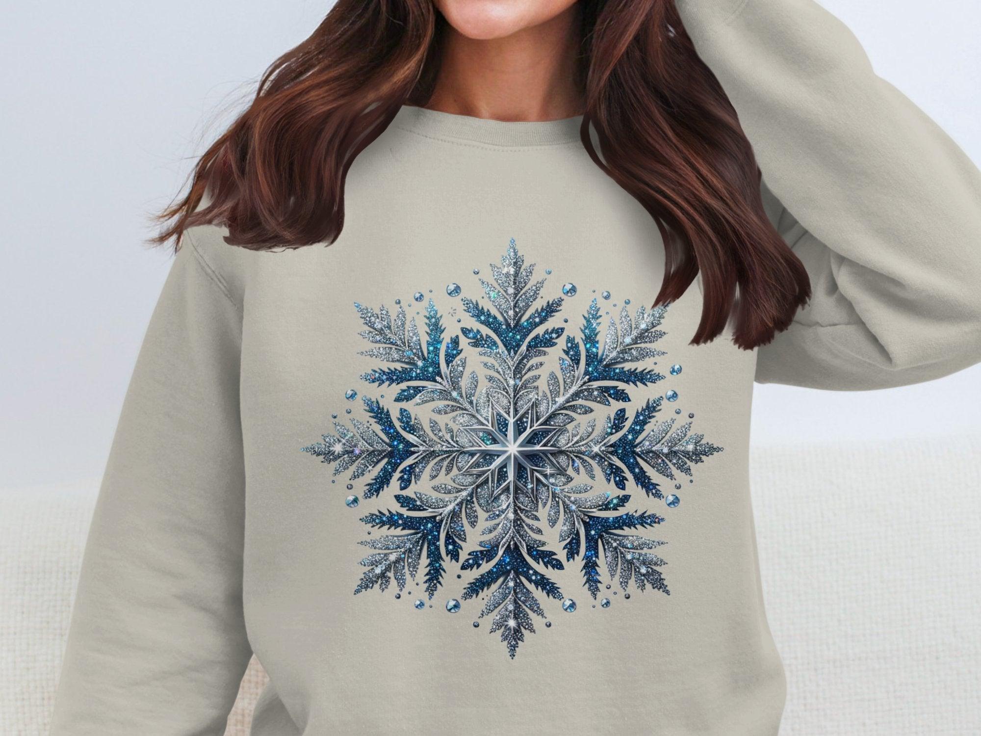 Snowflake Cotton Sweatshirt