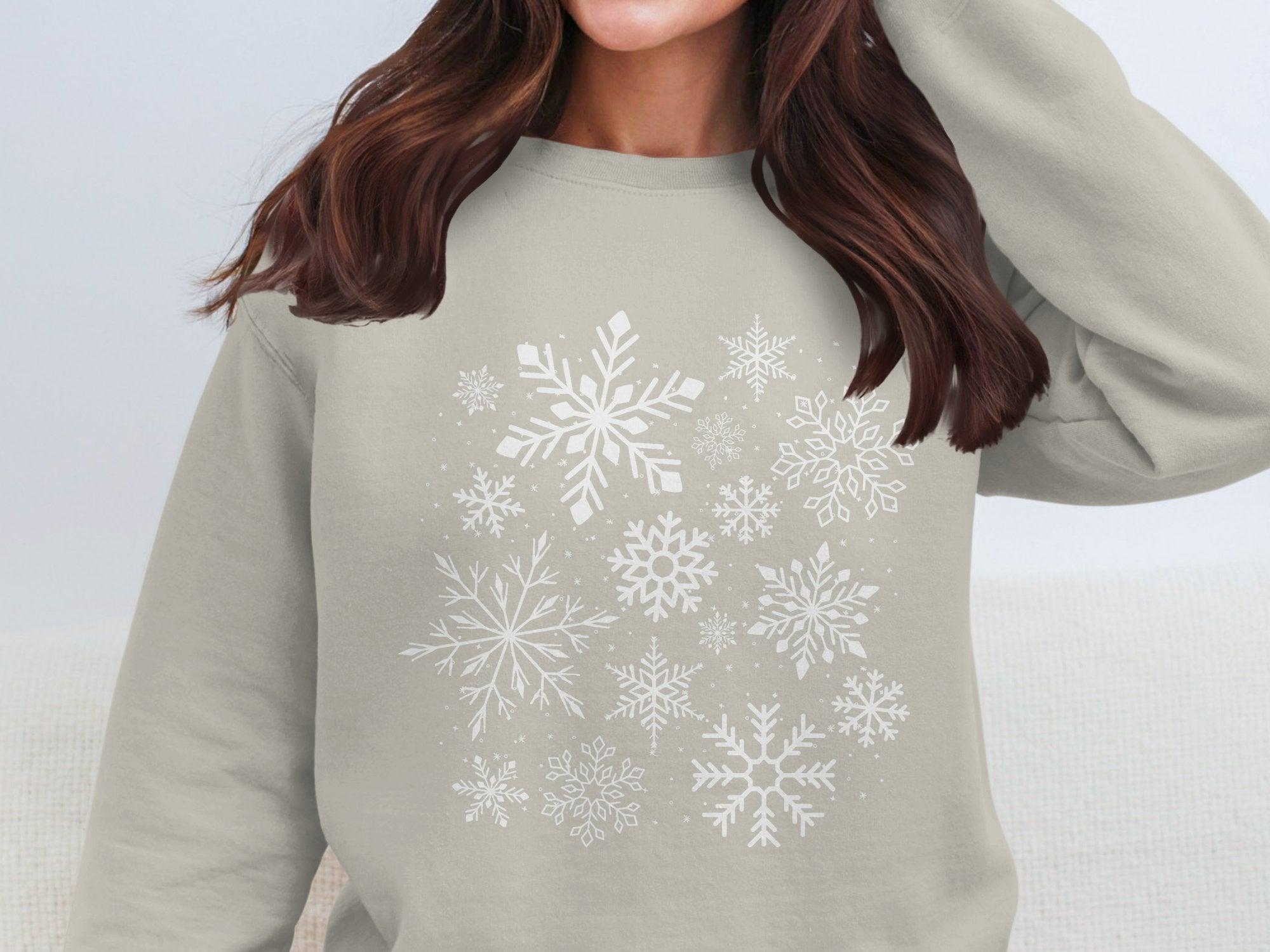 Snowflake Flurry Cotton Sweatshirt