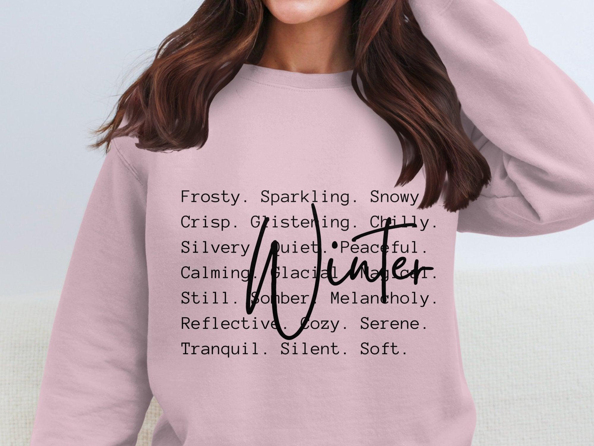 Winter Words Cotton Sweatshirt