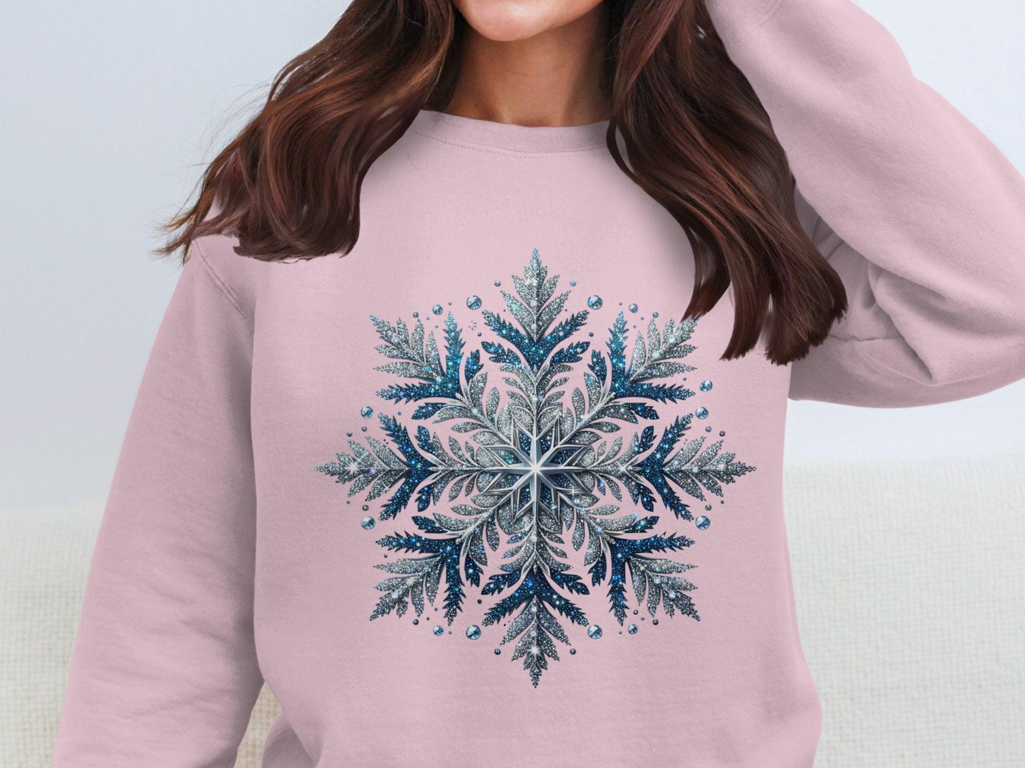 Snowflake Cotton Sweatshirt