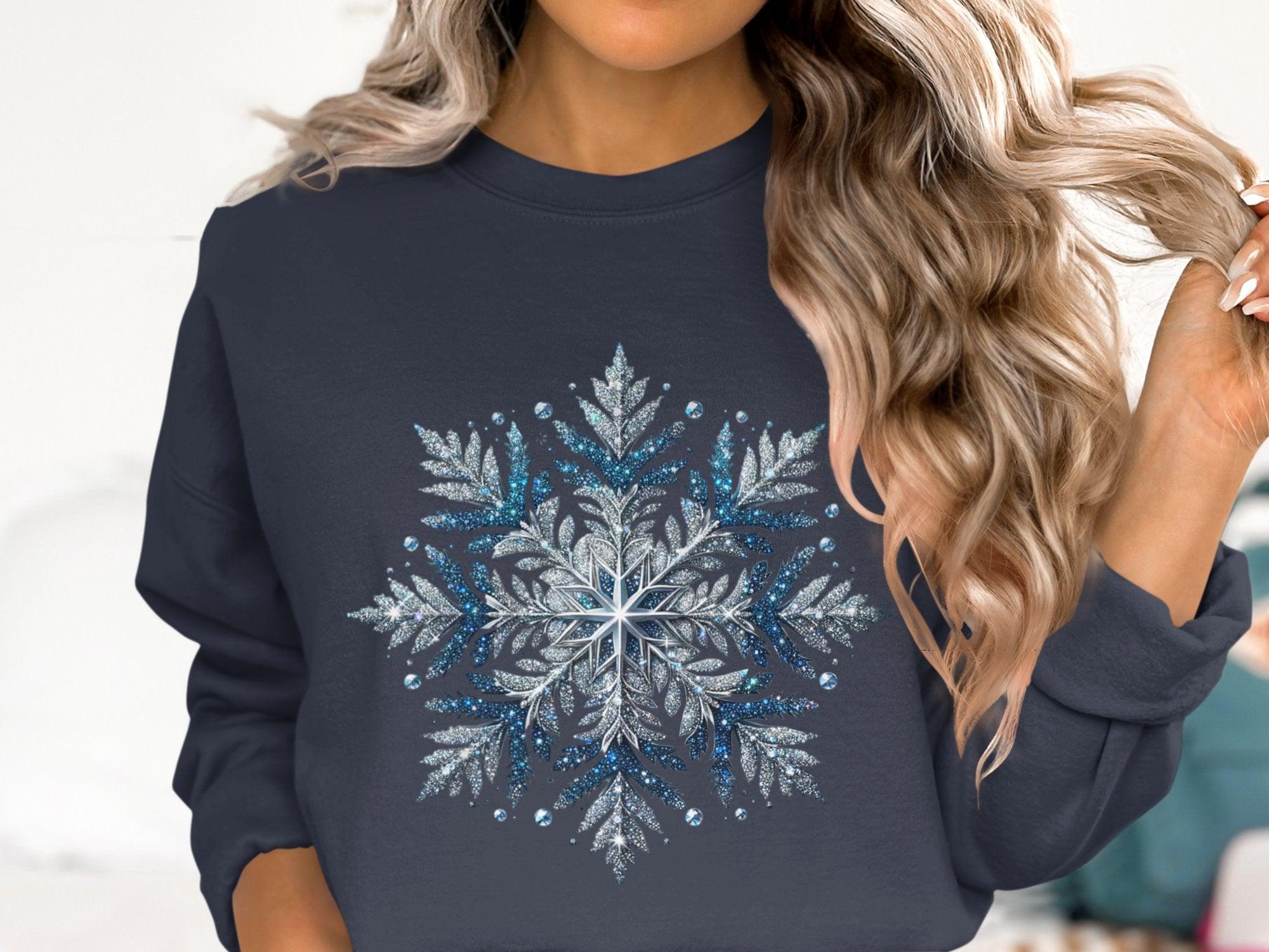 Snowflake Cotton Sweatshirt