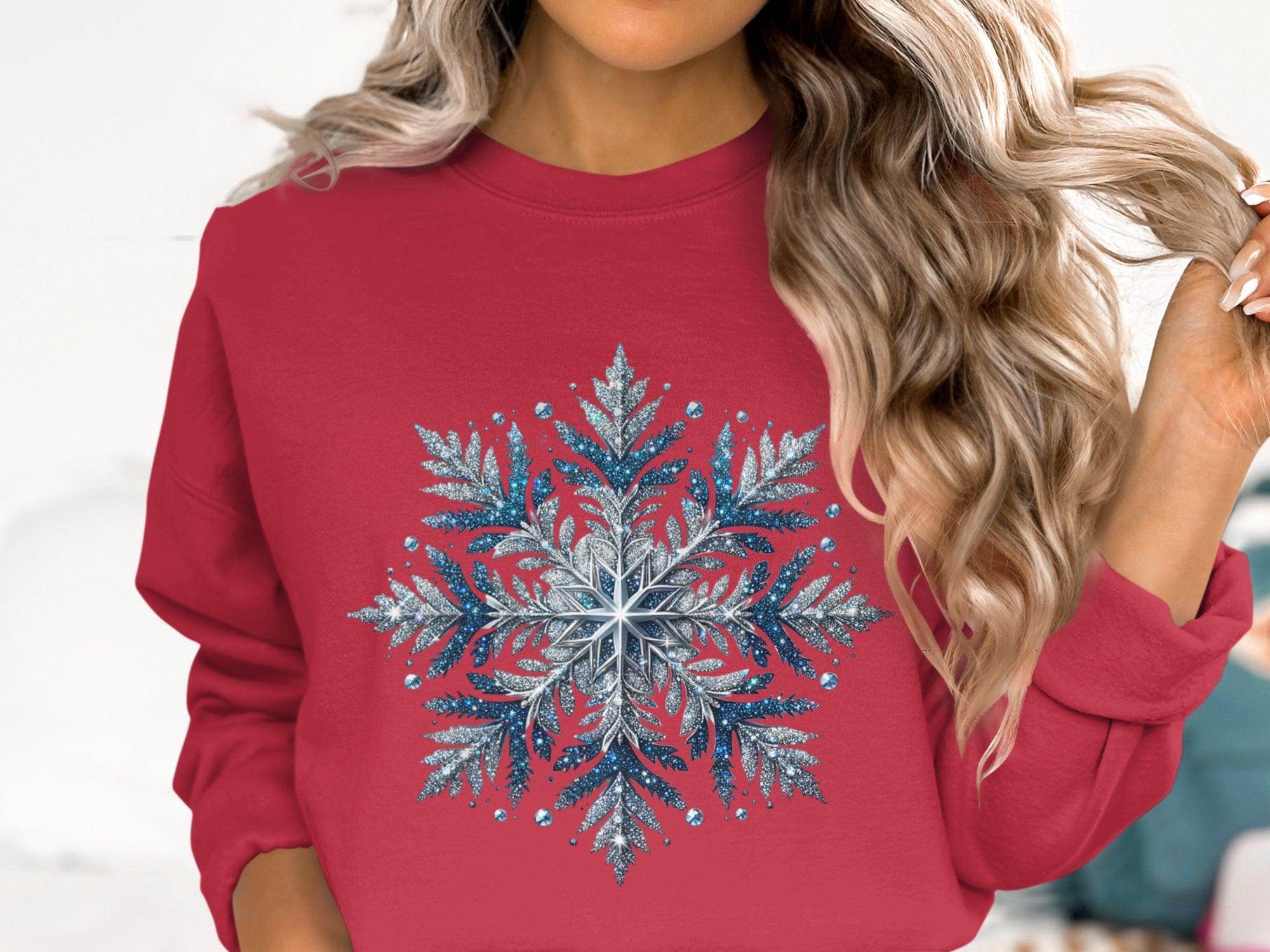 Snowflake Cotton Sweatshirt