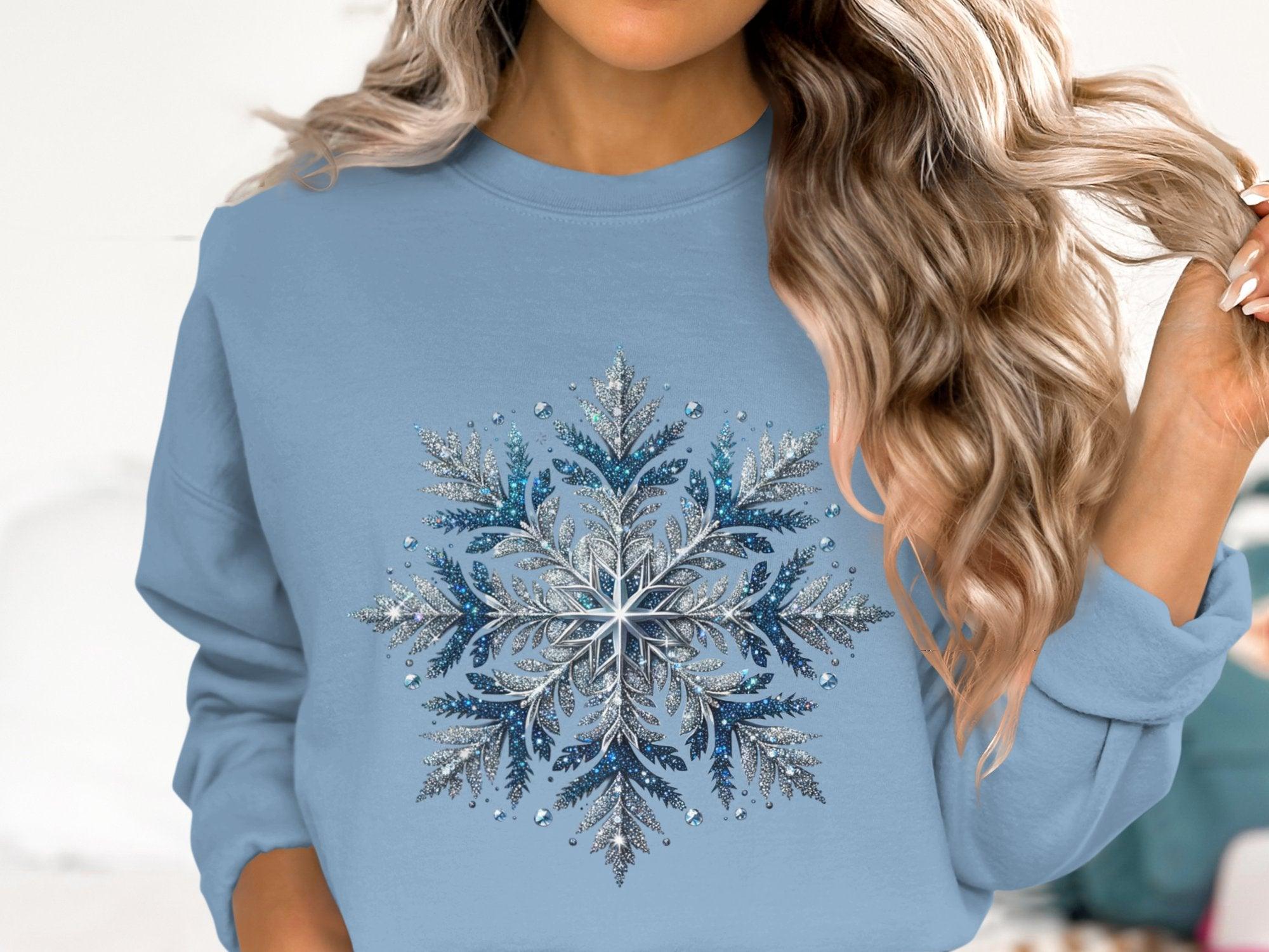 Snowflake Cotton Sweatshirt