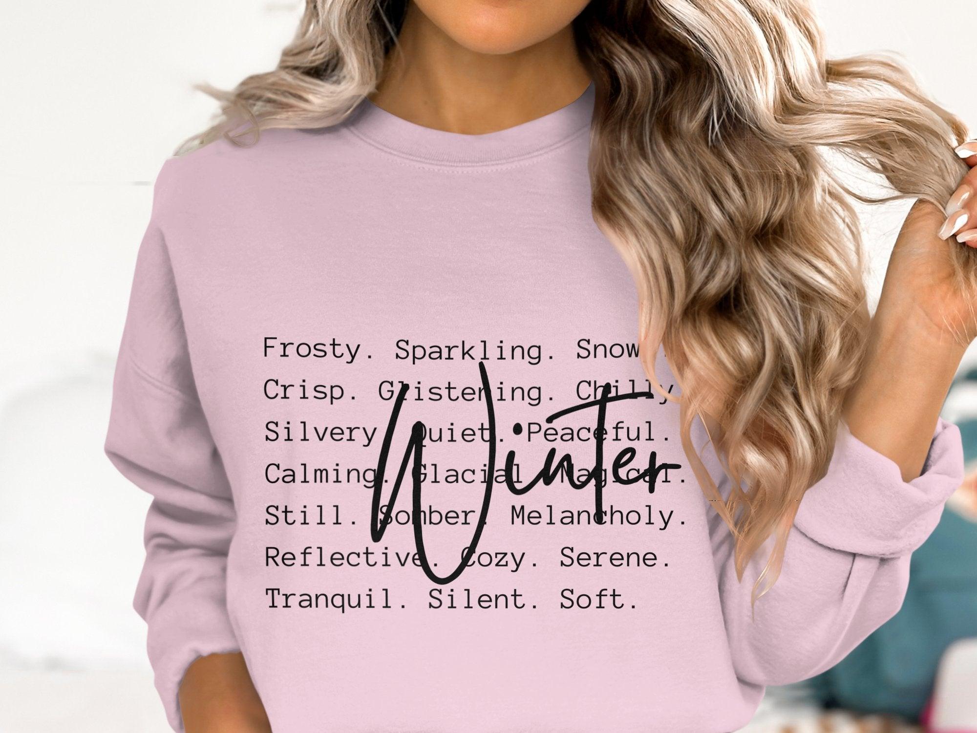 Winter Words Cotton Sweatshirt