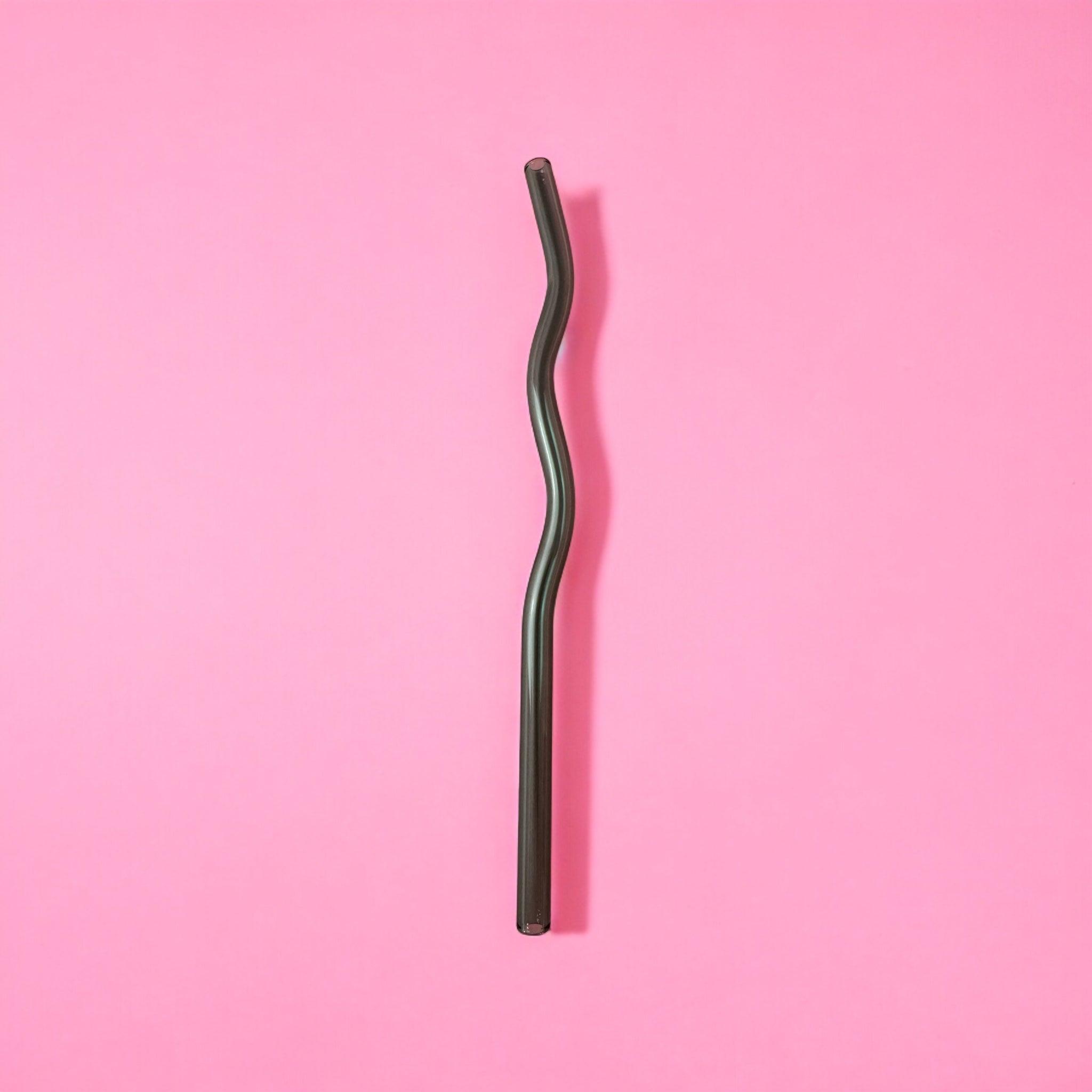 Glass Wavy Straws