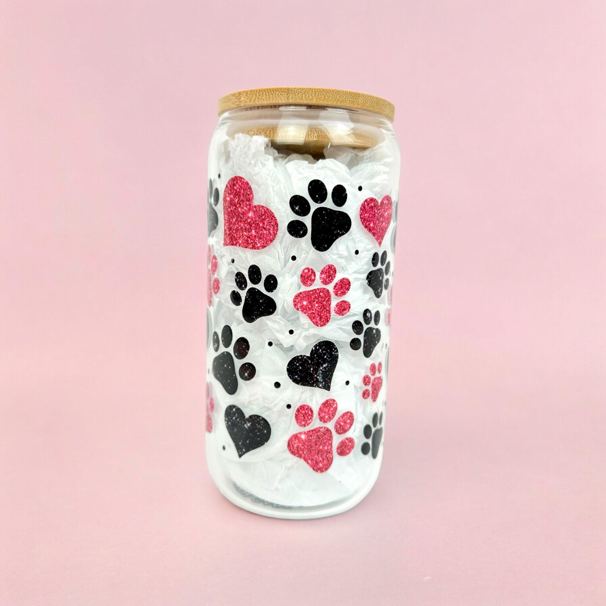 Dog Mum 16oz (455ml) Iced Coffee Glass Cup