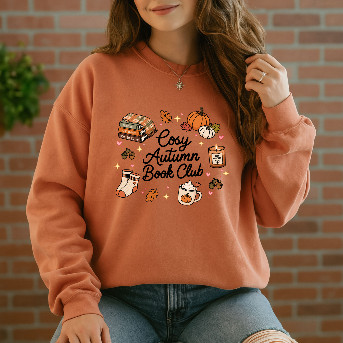 Cosy Autumn Book Club Sweatshirt 📚🍂