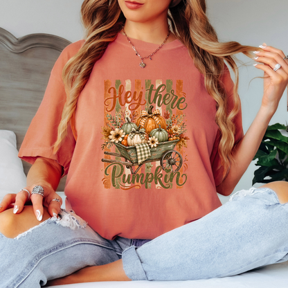 Hey There Pumpkin Autumn T-Shirt 🎃🍂