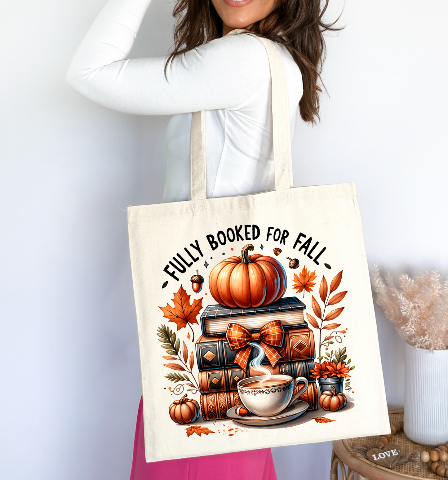 🍂📚 Fully Booked for Fall Tote Bag 🎃☕