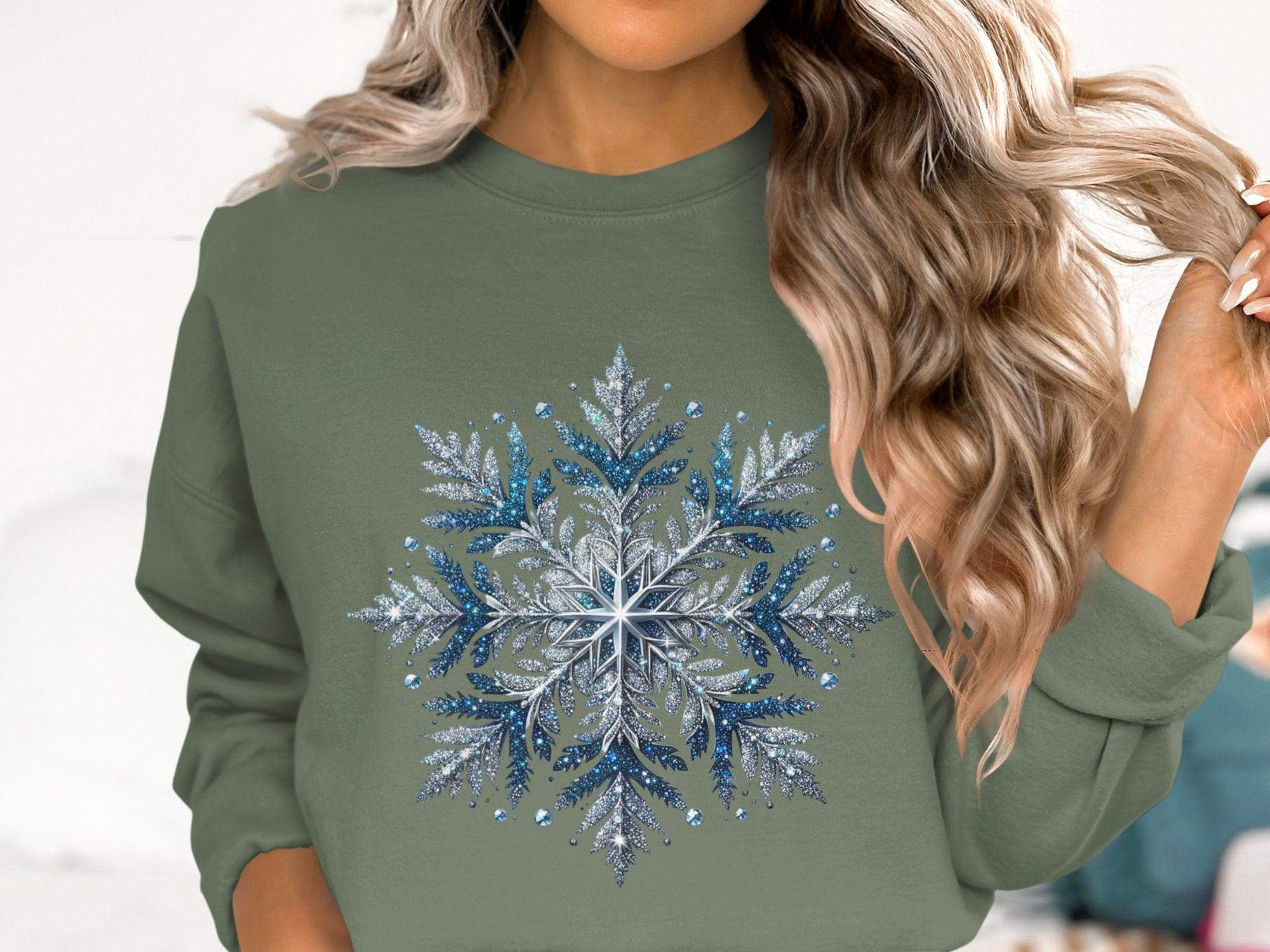 Snowflake Cotton Sweatshirt