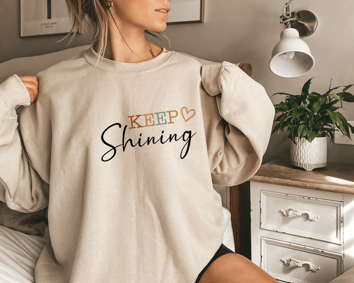Keep Shinning Cotton Sweatshirt