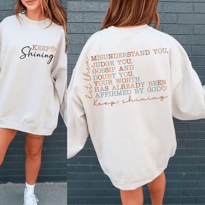 Keep Shinning Cotton Sweatshirt
